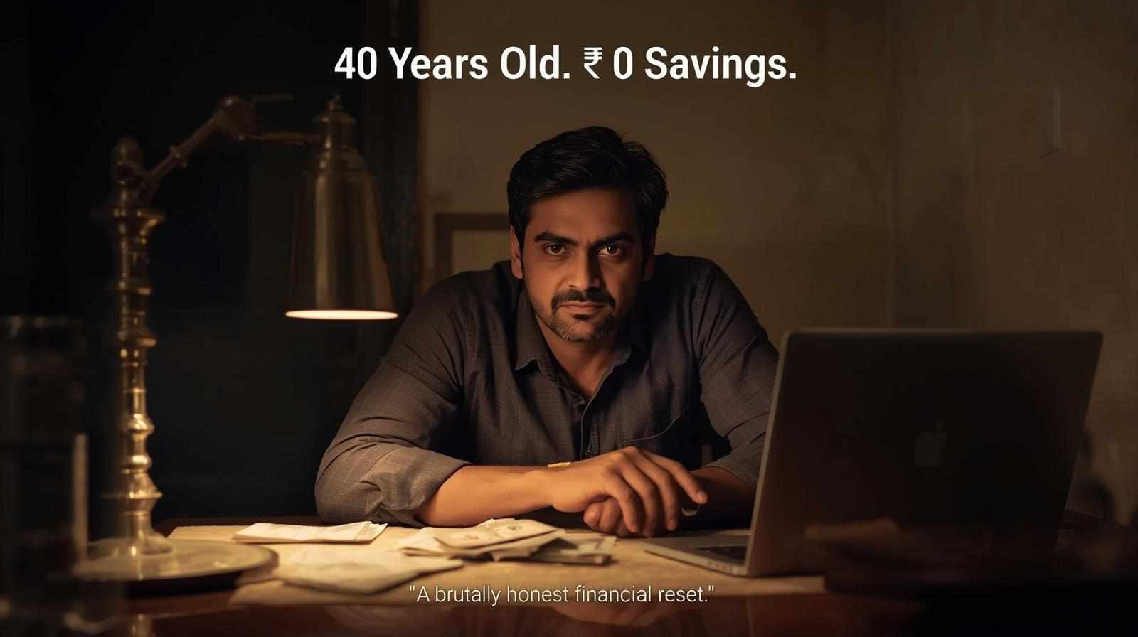 40 years old. ₹0 savings.